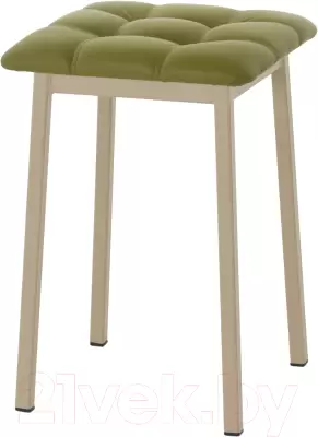 Табурет AMC Comfort 7К10.11 (кожзам оливковый/капучино) фото