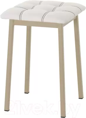 Табурет AMC Comfort 7К10.12 (кожзам белый/капучино) фото