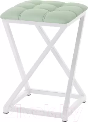 Табурет AMC Comfort 8К6.10 (кожзам мятный/белый) фото