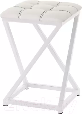Табурет AMC Comfort 8К6.12 (кожзам белый/белый) фото
