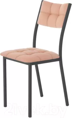 Стул AMC Comfort 3К1.7 (кожзам коралл/черный) фото