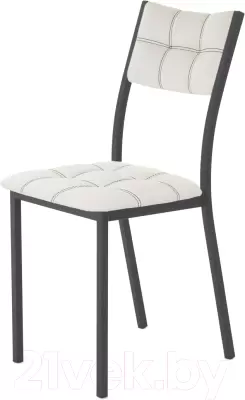 Стул AMC Comfort 3К1.12 (кожзам белый/черный) фото
