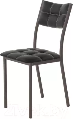 Стул AMC Comfort 3К2.1 (кожзам черный/коричневый) фото