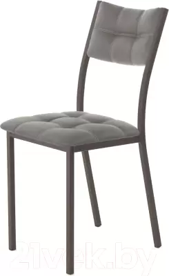 Стул AMC Comfort 3К2.5 (кожзам графит/коричневый) фото