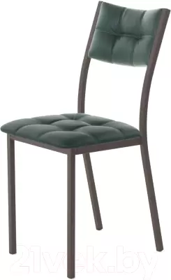 Стул AMC Comfort 3К2.9 (кожзам зеленый/коричневый) фото