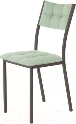 Стул AMC Comfort 3К2.10 (кожзам мятный/коричневый) фото