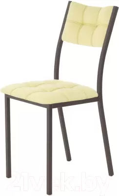 Стул AMC Comfort 3К2.15 (кожзам светло-желтый/коричневый) фото