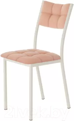 Стул AMC Comfort 3К3.7 (кожзам коралл/слоновая кость) фото