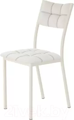 Стул AMC Comfort 3К3.12 (кожзам белый/слоновая кость) фото