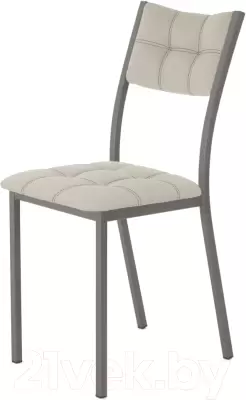 Стул AMC Comfort 3К4.3 (кожзам бежевый/графит) фото