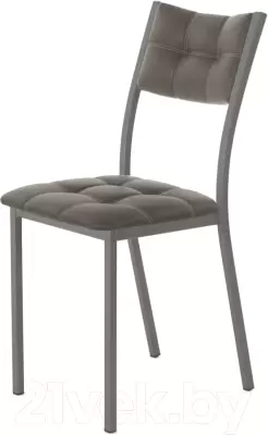 Стул AMC Comfort 3К4.8 (кожзам серо-коричневый/графит) фото
