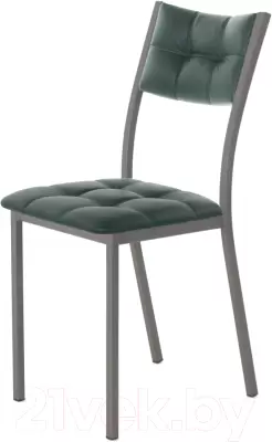 Стул AMC Comfort 3К4.9 (кожзам зеленый/графит) фото