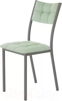 Стул AMC Comfort 3К4.10 (кожзам мятный/графит) фото