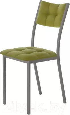 Стул AMC Comfort 3К4.11 (кожзам оливковый/графит) фото
