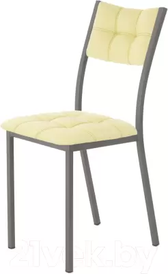 Стул AMC Comfort 3К4.15 (кожзам светло-желтый/графит) фото