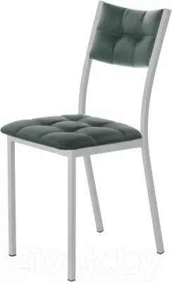 Стул AMC Comfort 3К5.9 (кожзам зеленый/серебристый) фото