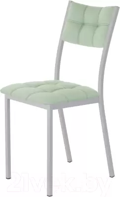 Стул AMC Comfort 3К5.10 (кожзам мятный/серебристый) фото