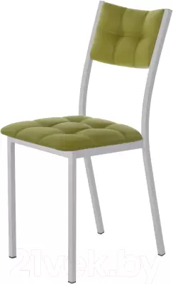 Стул AMC Comfort 3К5.11 (кожзам оливковый/серебристый) фото