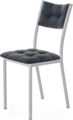 Стул AMC Comfort 3К5.16 (кожзам антрацит/серебристый) фото