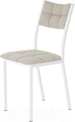 Стул AMC Comfort 3К6.3 (кожзам бежевый/белый) фото