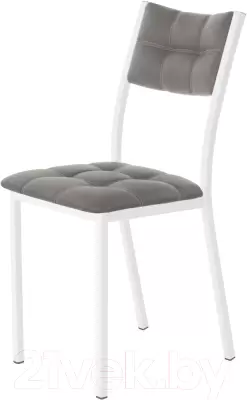 Стул AMC Comfort 3К6.5 (кожзам графит/белый) фото