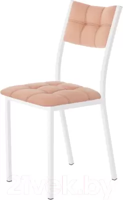 Стул AMC Comfort 3К6.7 (кожзам коралл/белый) фото