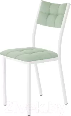 Стул AMC Comfort 3К6.10 (кожзам мятный/белый) фото