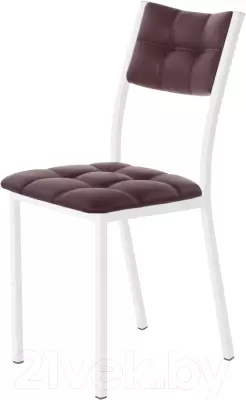 Стул AMC Comfort 3К6.14 (кожзам бордовый/белый) фото