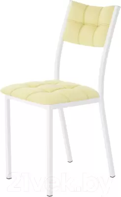 Стул AMC Comfort 3К6.15 (кожзам светло-желтый/белый) фото