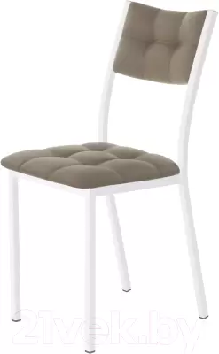 Стул AMC Comfort 3К6.17 (кожзам капучино/белый) фото