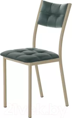 Стул AMC Comfort 3К10.9 (кожзам зеленый/капучино) фото