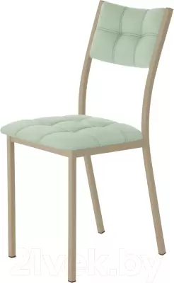Стул AMC Comfort 3К10.10 (кожзам мятный/капучино) фото