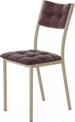 Стул AMC Comfort 3К10.14 (кожзам бордовый/капучино) фото