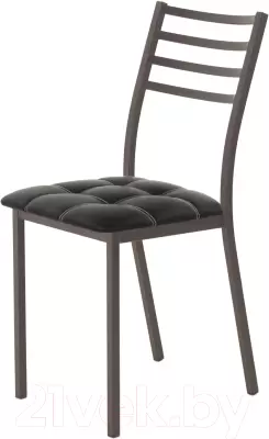 Стул AMC Comfort 4К2.1 (кожзам черный/коричневый) фото