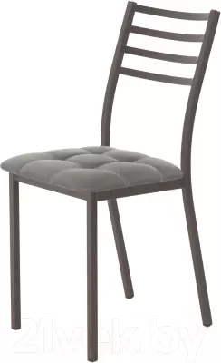 Стул AMC Comfort 4К2.5 (кожзам графит/коричневый) фото