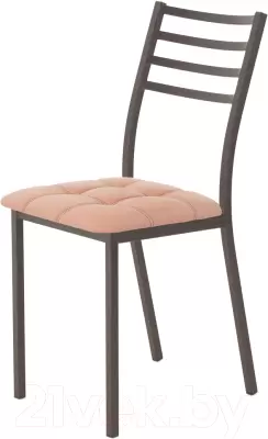 Стул AMC Comfort 4К2.7 (кожзам коралл/коричневый) фото
