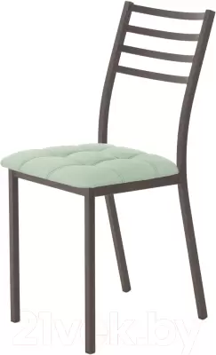 Стул AMC Comfort 4К2.10 (кожзам мятный/коричневый) фото