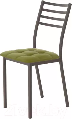 Стул AMC Comfort 4К2.11 (кожзам оливковый/коричневый) фото
