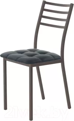 Стул AMC Comfort 4К2.16 (кожзам антрацит/коричневый) фото