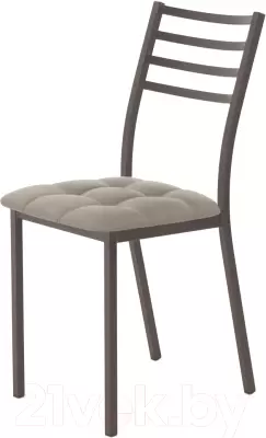 Стул AMC Comfort 4К2.18 (кожзам латте/коричневый) фото
