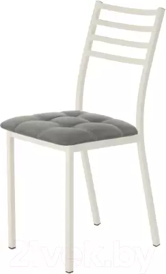 Стул AMC Comfort 4К3.5 (кожзам графит/слоновая кость) фото