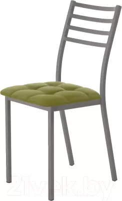 Стул AMC Comfort 4К4.11 (кожзам оливковый/графит) фото
