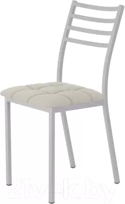 Стул AMC Comfort 4К5.3 (кожзам бежевый/серебристый) фото
