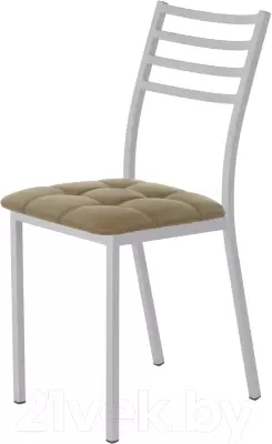 Стул AMC Comfort 4К5.4 (кожзам какао/серебристый) фото