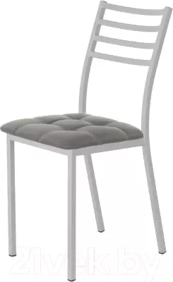 Стул AMC Comfort 4К5.5 (кожзам графит/серебристый) фото