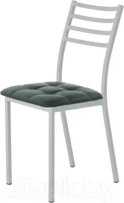 Стул AMC Comfort 4К5.9 (кожзам зеленый/серебристый) фото