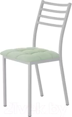 Стул AMC Comfort 4К5.10 (кожзам мятный/серебристый) фото