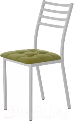 Стул AMC Comfort 4К5.11 (кожзам оливковый/серебристый) фото