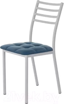 Стул AMC Comfort 4К5.13 (кожзам атлантик/серебристый) фото