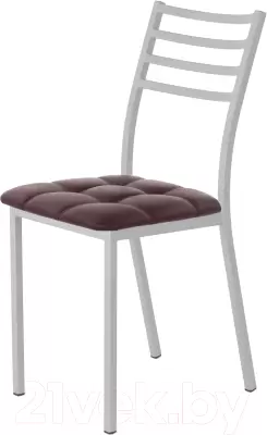 Стул AMC Comfort 4К5.14 (кожзам бордо/серебристый) фото